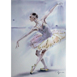 BALETNICA - RÉVÉRENCE 50cmx40cm Majewska Tatiana