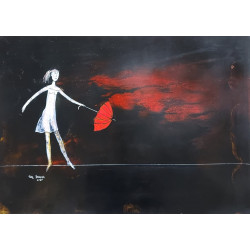 Akrobatka w tiulowej sukience Janusz Klementyna