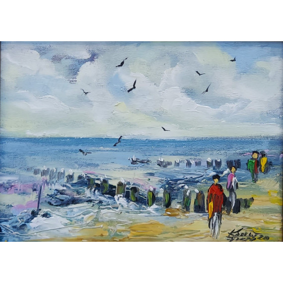 Spacer plażą 27cmx33cm (1) Kohut Florian