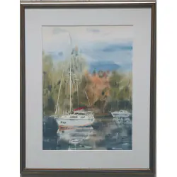 Akwarela w ramie WODNY ZAKĄTEK - 40x50 cm