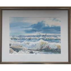 Nowoczesna Akwarela - MORSKI ŻYWIOŁ