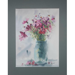 Akwarela - Martwa Natura ZAWILCE JESIENNE II | Tatiana Majewska