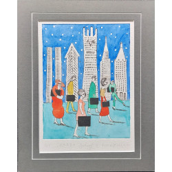 Kolorowa akwarela - MY SKARBY 30x24 cm | Czesław Tumielewicz