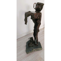 Rzeźba z mosiądzu - STOLIK 58 cm - Grzegorz Szkopowicz