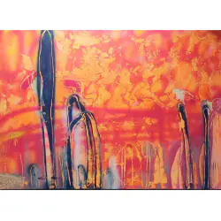 Próby powtórzeń 70x100 cm - Sztuka współczesna - Ewa Rzeszowska