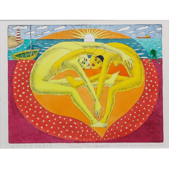 Wielkie serce  30cmx40cm Tumielewicz Czesław