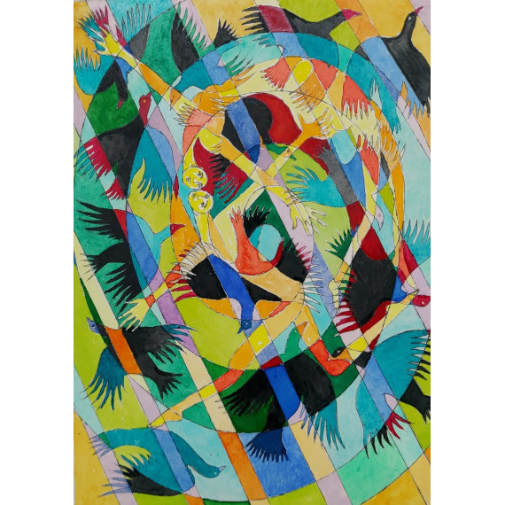 We wronim lesie 30cmx40cm Tumielewicz Czesław