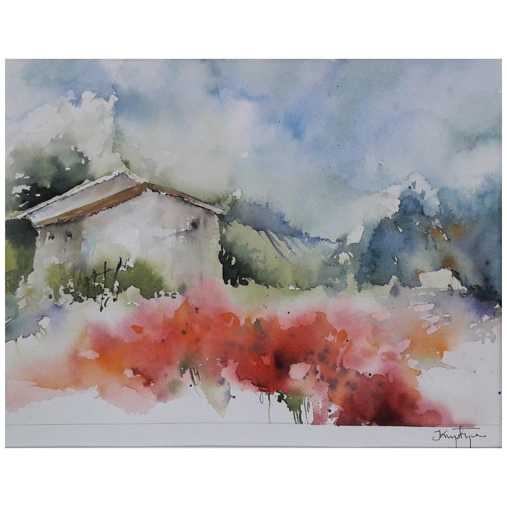 Pejzaż z makami Lubański Krystyna