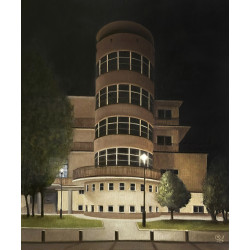 Gdynia, Dom Żeglarza Polskiego - nowoczesny obraz 60×50cm | Magdalena Tuźnik