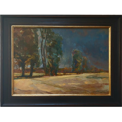 Lato, Stolno 2025 – obraz olejny 50×70 cm | Zbigniew Chromiec