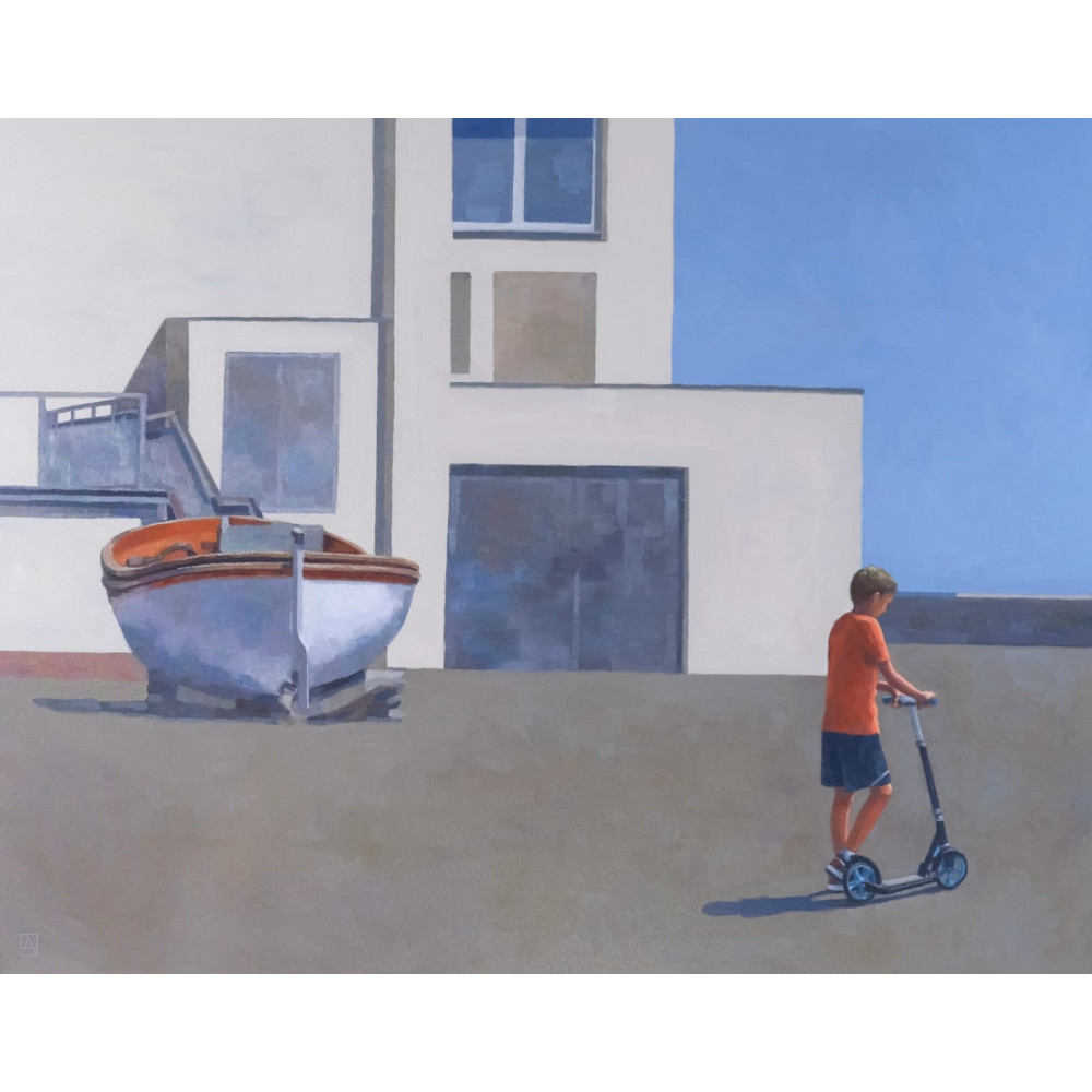 MOŻE KTOŚ JESZCZE PRZYJDZIE( 2021) 80cmx100cm Andrzej Tuznik