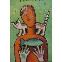 PRZYJACIELE 30cmx20cm Viktor Volodko