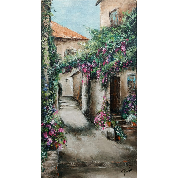 ULICZKA W PROWANSJI II- 55cm ×30cm Żórańska Kinga