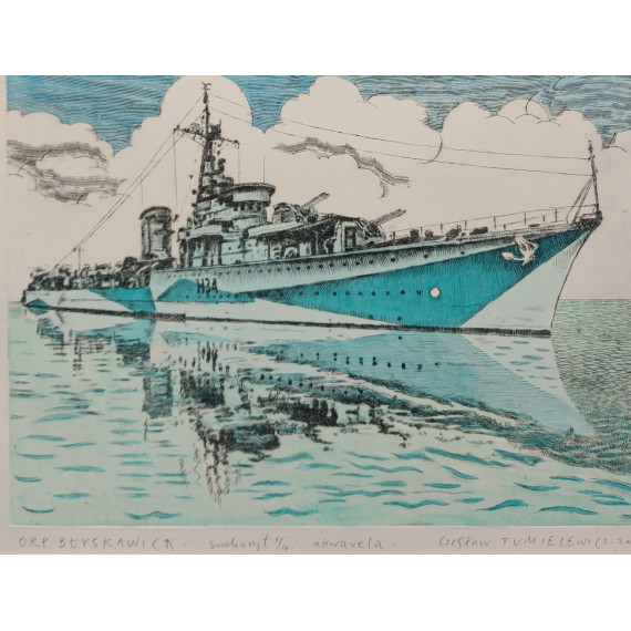 ORP. BŁYSKAWICA (2014) 30x40cm Tumielewicz Czesław