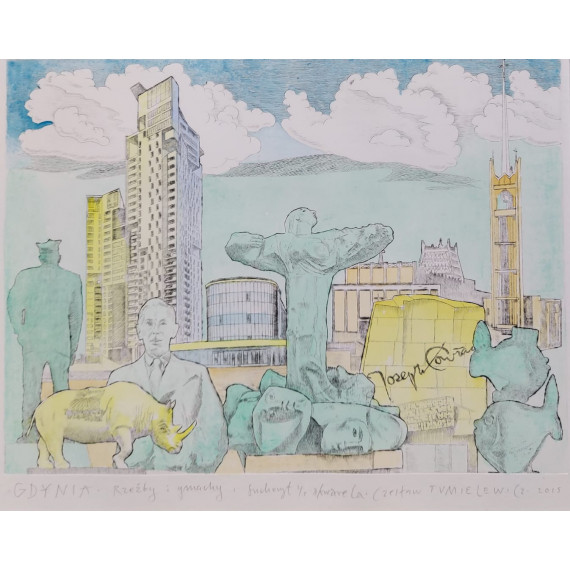 GDYNIA, RZEŹBY I GMACHY (2-2015)40cmx50cm Tumielewicz Czesław