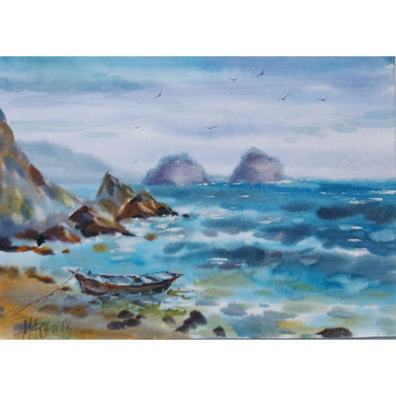 LAZUROWY ZAKĄTEK (2006) 35cmx45cm Marina Rozhnyatovskaya