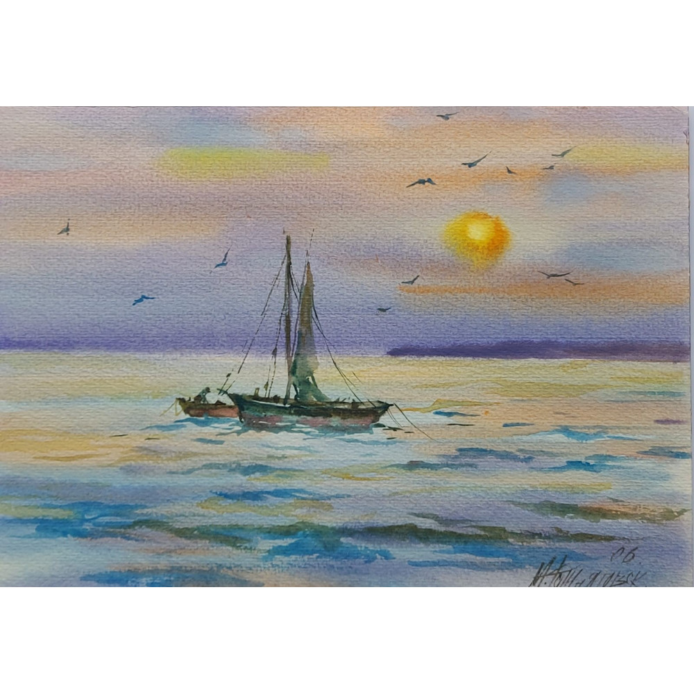 POŁÓW O WSCHODZIE(2006) 30cmx40cm Marina Rozhnyatovskaya