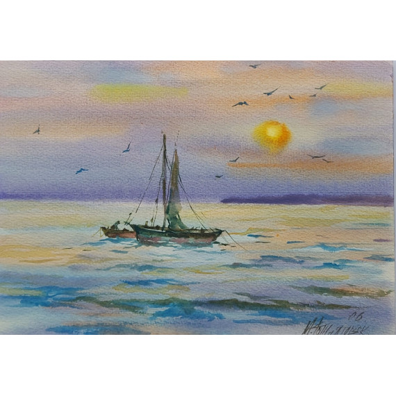 POŁÓW O WSCHODZIE(2006) 30cmx40cm Marina Rozhnyatovskaya