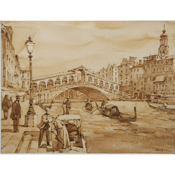 MOSTY WENECJI 2, 31cmx37cm Sergiej Stupka