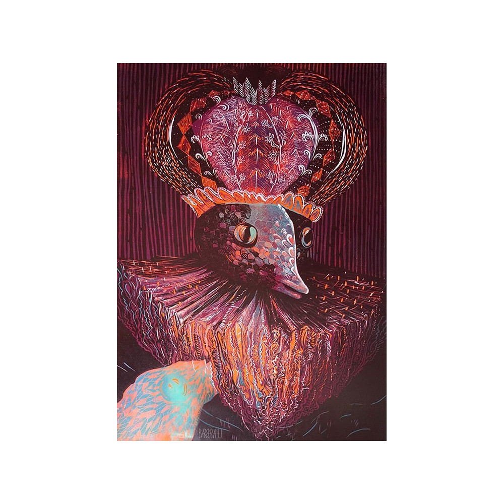 KRÓL STWÓR  100cmx70cm Barbara Leszczyńska