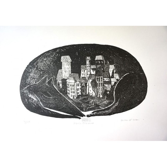 PRZYJACIEL (2017) 35cmx45cm Barbara Leszczyńska