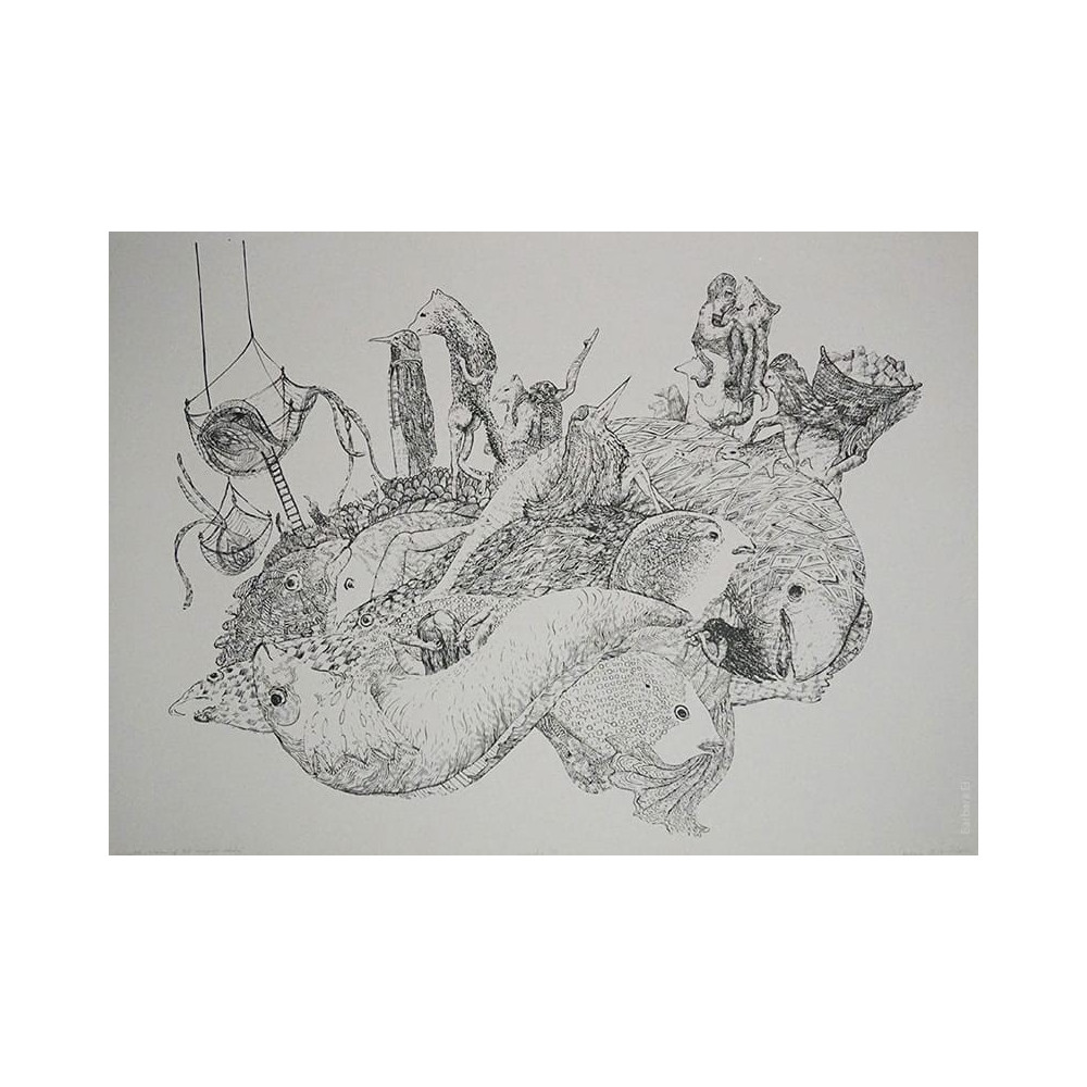 TALERZ RYB 70cmx100cm Barbara Leszczyńska