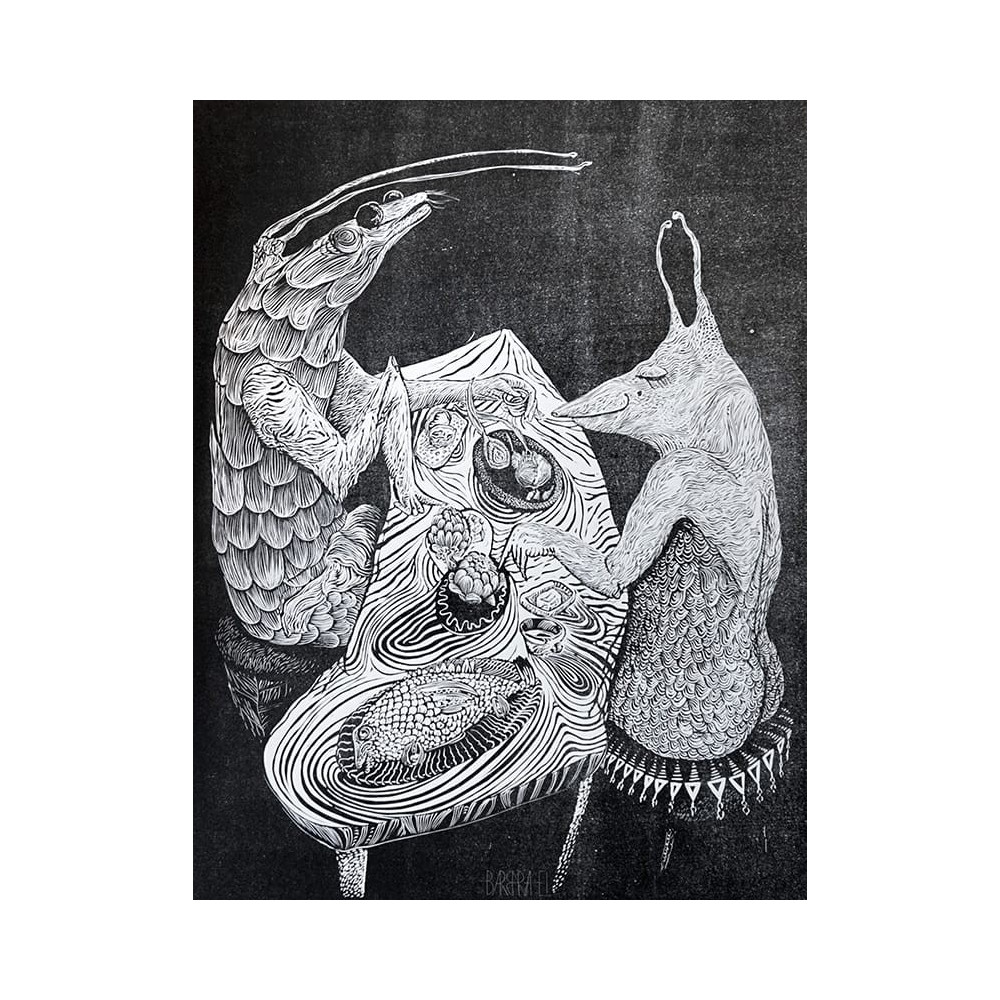 PÓŹNY WIECZÓR W PONT CROIX (2017)63cmx48cm Barbara Leszczyńska