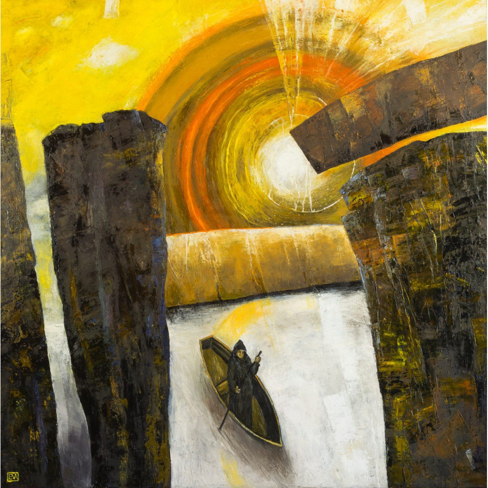 PODRÓŻ ZA JEDNEGO OBOLA 90cmx90cm Przybyła Ewa