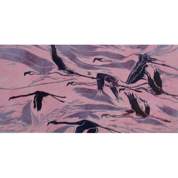 FLAMINGI II﻿ (2020) 50cmx70cm Jan Bosak