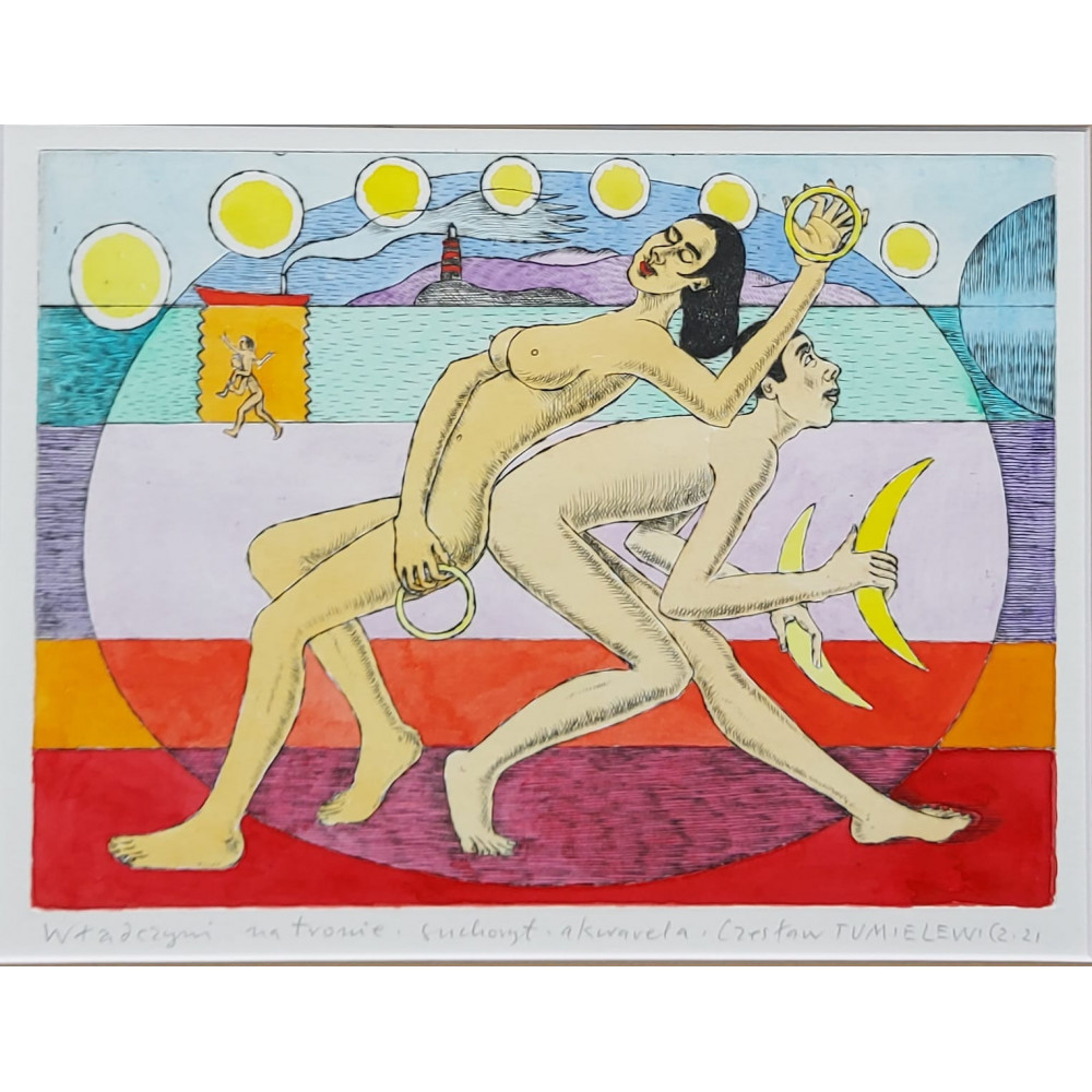 SPOTKANIE (2022) 40cmx30cm Tumielewicz Czesław