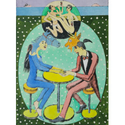 SPOTKANIE (2022) 40cmx30cm Tumielewicz Czesław